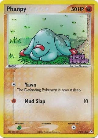 Phanpy reverse holo card front, EX Holon Phantoms 75/110