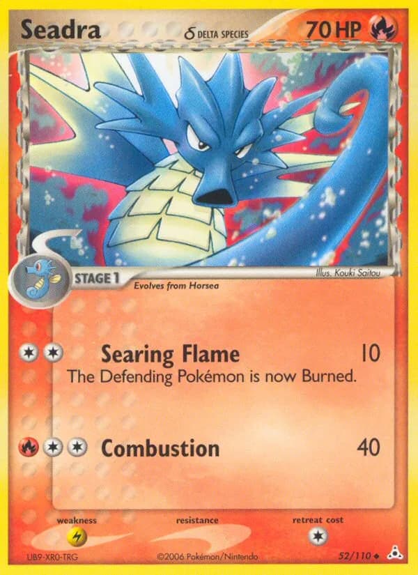 Seadra δ card front, EX Holon Phantoms 52/110