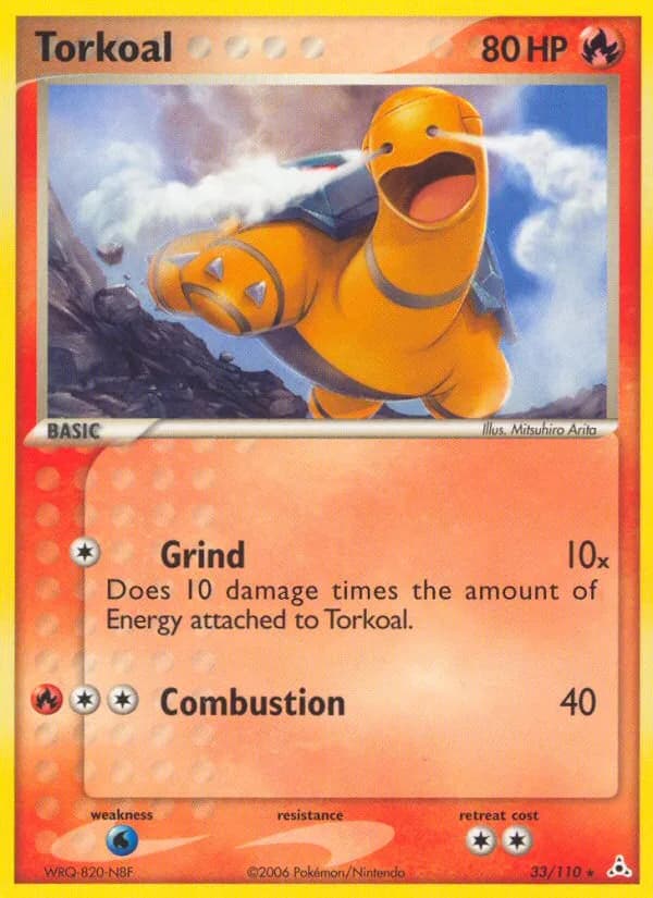 Torkoal card front, EX Holon Phantoms 33/110