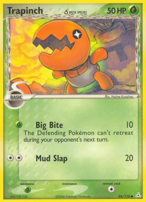 Trapinch δ card front, EX Holon Phantoms 84/110