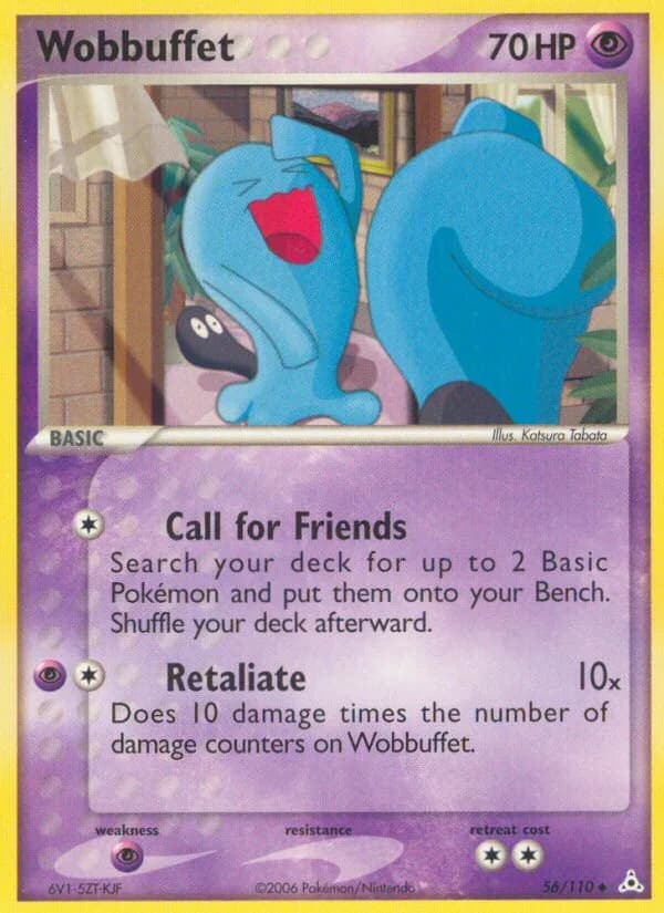 Wobbuffet card front, EX Holon Phantoms 56/110