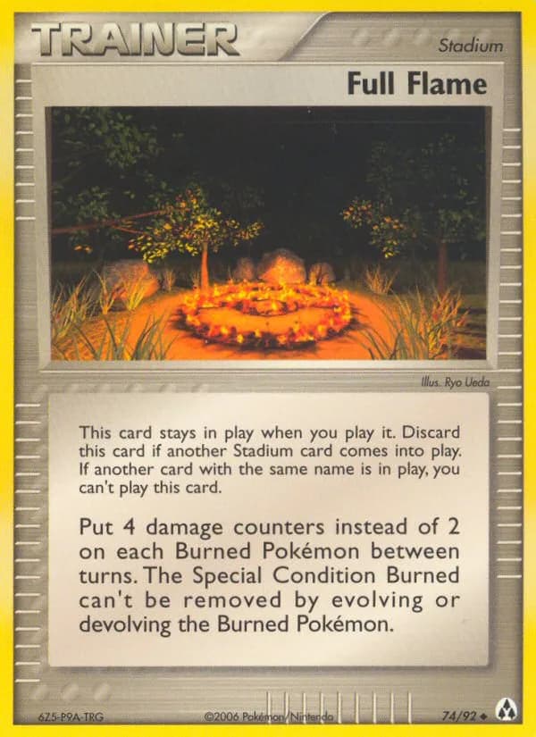 Full Flame card front, EX Legend Maker 74/92