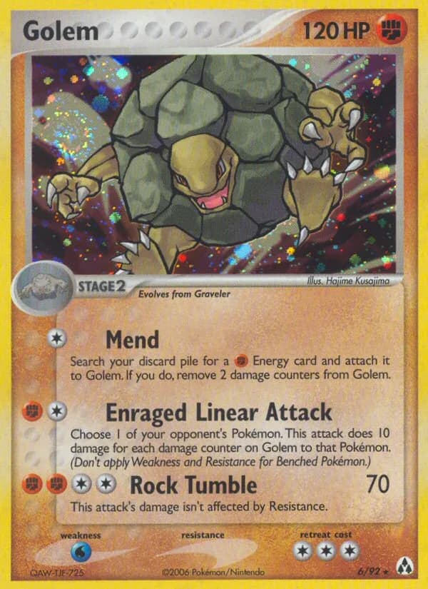 Golem card front, EX Legend Maker 6/92