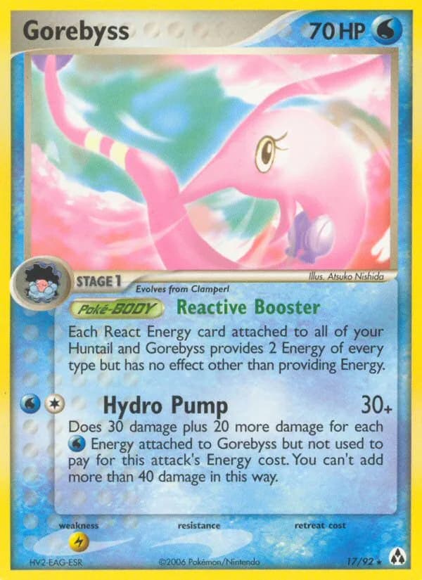 Gorebyss card front, EX Legend Maker 17/92