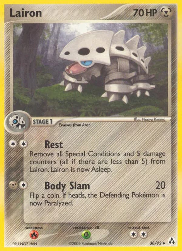 Lairon card front, EX Legend Maker 38/92