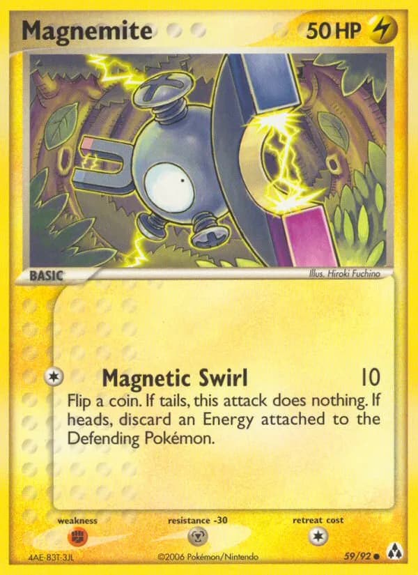 Magnemite card front, EX Legend Maker 59/92