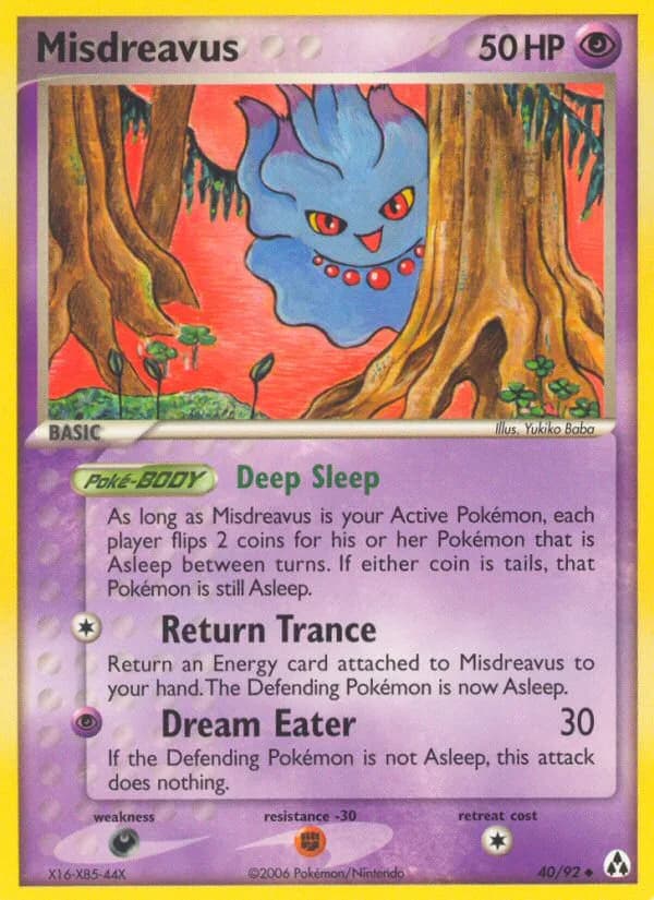 Misdreavus card front, EX Legend Maker 40/92