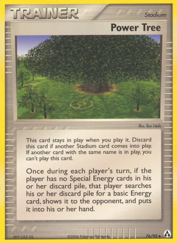 Power Tree card front, EX Legend Maker 76/92