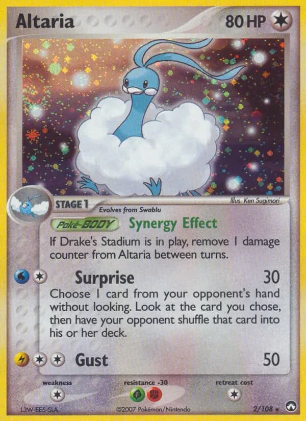 Altaria card front, EX Power Keepers 2/108