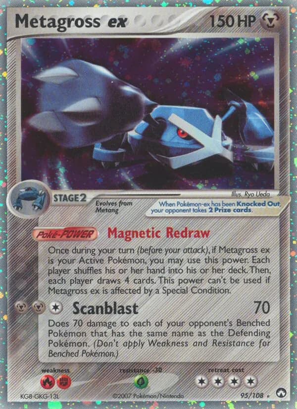 Metagross ex card front, EX Power Keepers 95/108