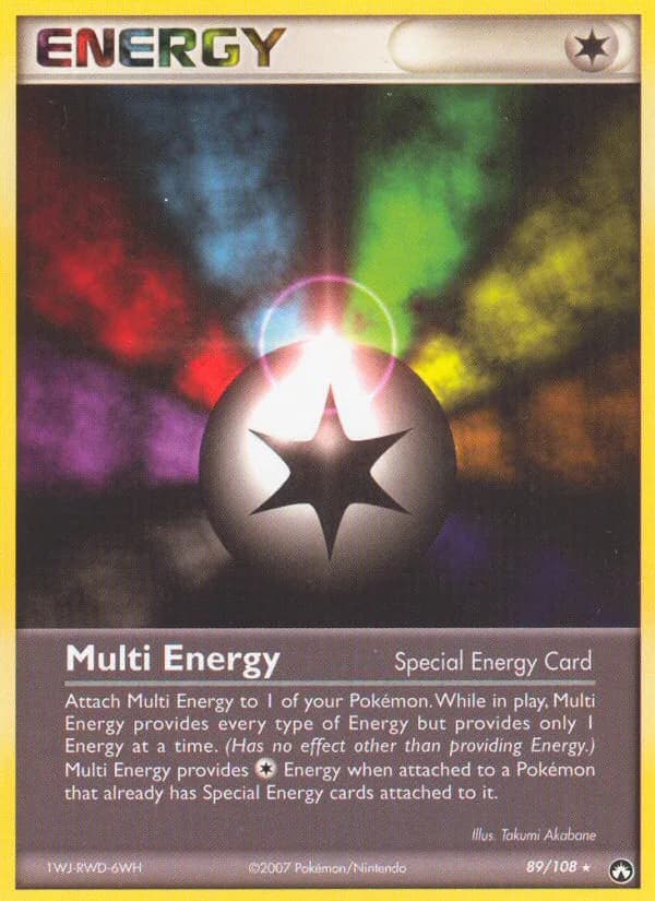 Multi Energy card front, EX Power Keepers 89/108