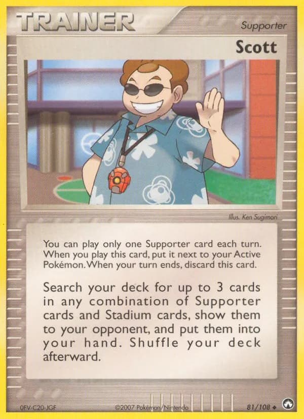 Scott card front, EX Power Keepers 81/108