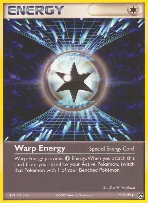 Warp Energy card front, EX Power Keepers 91/108