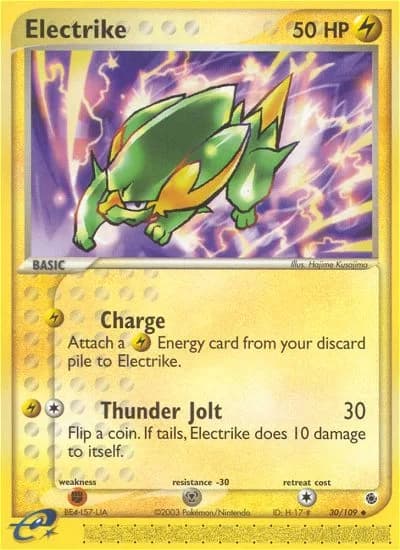 Electrike card front, EX Ruby & Sapphire 30/109