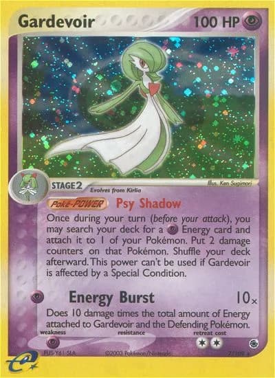 Gardevoir card front, EX Ruby & Sapphire 7/109