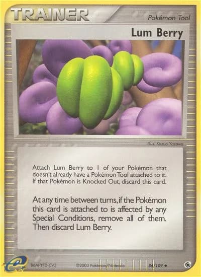 Lum Berry card front, EX Ruby & Sapphire 84/109