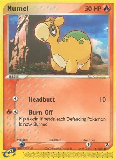 Numel card front, EX Ruby & Sapphire 61/109