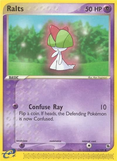 Ralts card front, EX Ruby & Sapphire 66/109