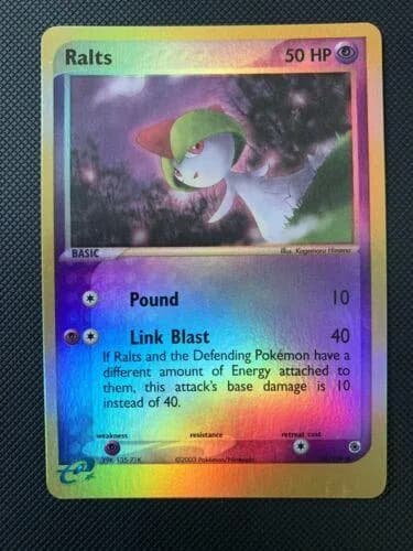 Ralts reverse holo card front, EX Ruby & Sapphire 68/109