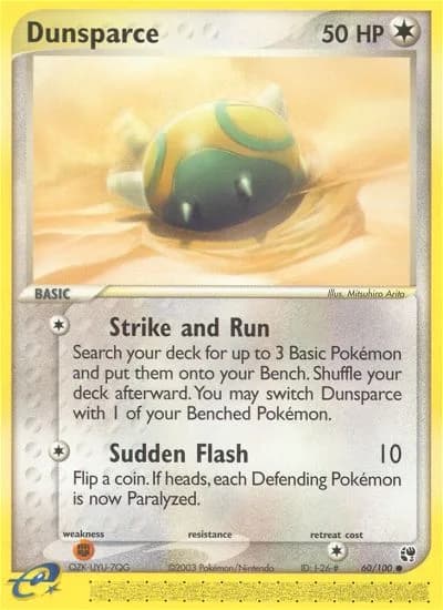 Dunsparce card front, EX Sandstorm 60/100