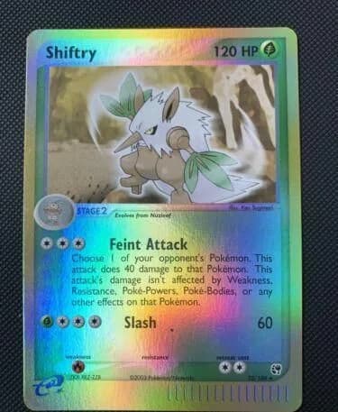 Shiftry reverse holo card front, EX Sandstorm 22/100