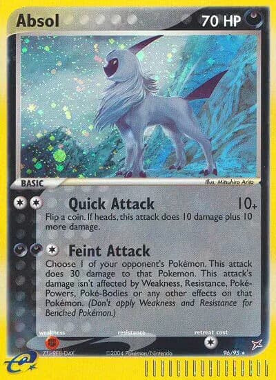 Absol card front, EX Team Magma vs Team Aqua 96/95