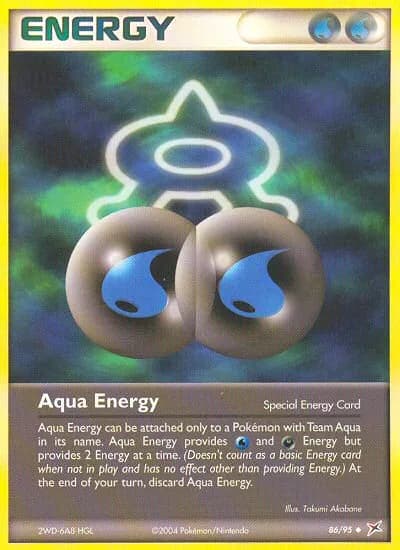 Aqua Energy card front, EX Team Magma vs Team Aqua 86/95