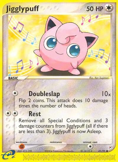 Jigglypuff card front, EX Team Magma vs Team Aqua 41/95