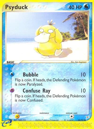 Psyduck card front, EX Team Magma vs Team Aqua 44/95