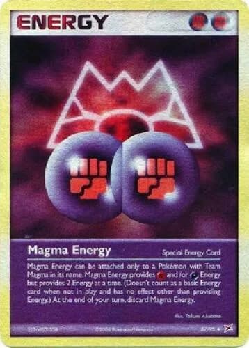 Magma Energy reverse holo card front, EX Team Magma vs Team Aqua 87/95