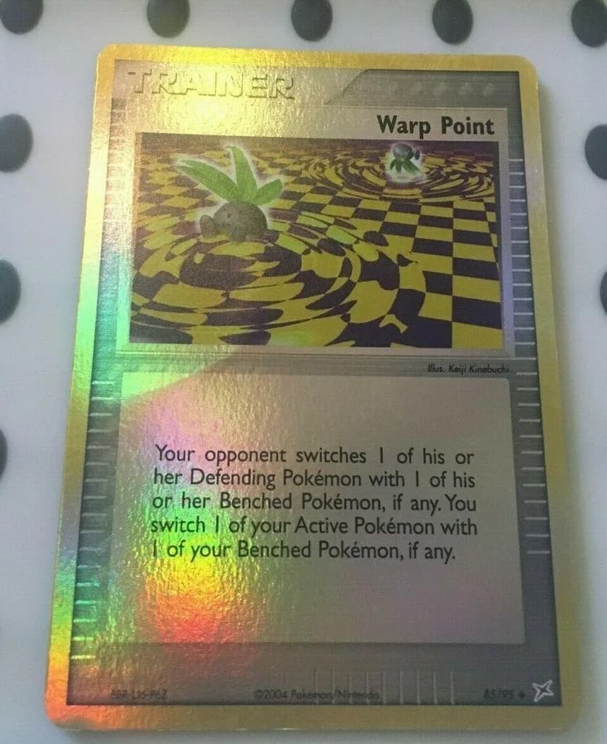 Warp Point reverse holo card front, EX Team Magma vs Team Aqua 85/95