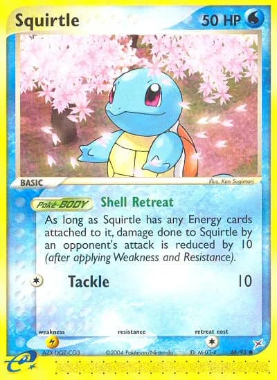 Squirtle card front, EX Team Magma vs Team Aqua 46/95