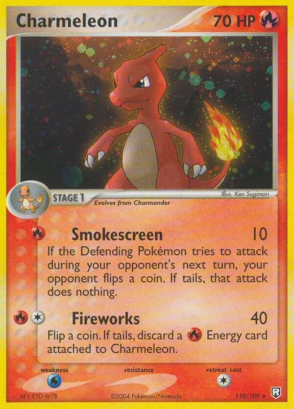 Charmeleon card front, EX Team Rocket Returns 110/109