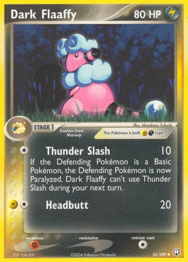 Dark Flaaffy card front, EX Team Rocket Returns 33/109
