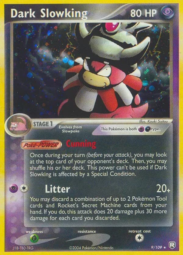 Dark Slowking card front, EX Team Rocket Returns 9/109