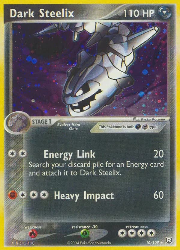 Dark Steelix card front, EX Team Rocket Returns 10/109