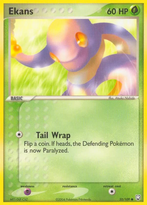 Ekans card front, EX Team Rocket Returns 55/109