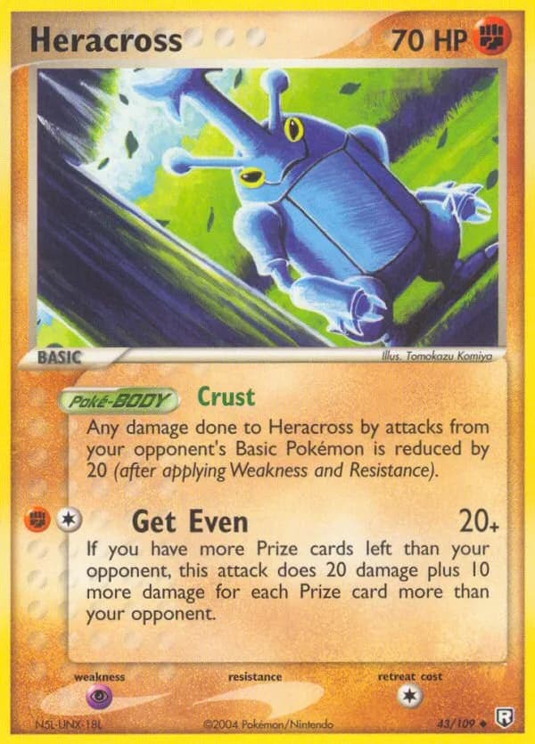 Heracross card front, EX Team Rocket Returns 43/109