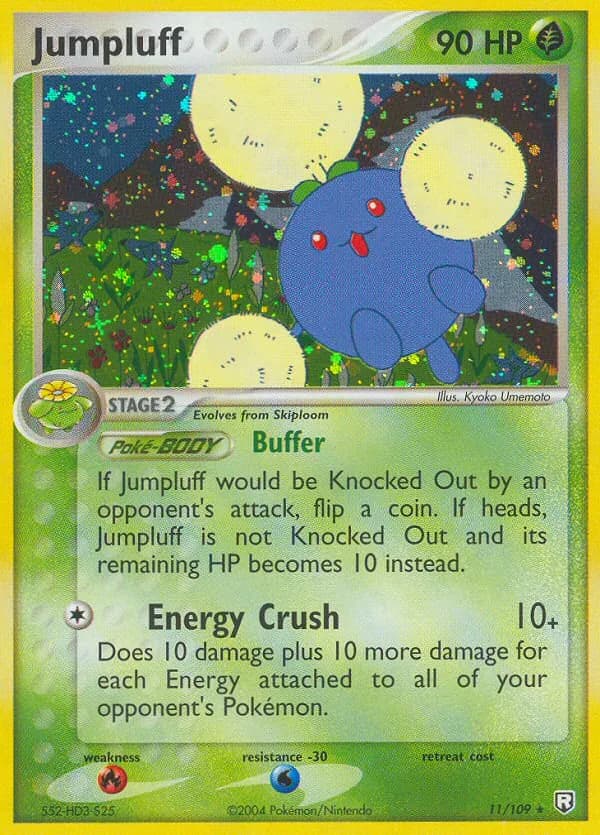Jumpluff card front, EX Team Rocket Returns 11/109