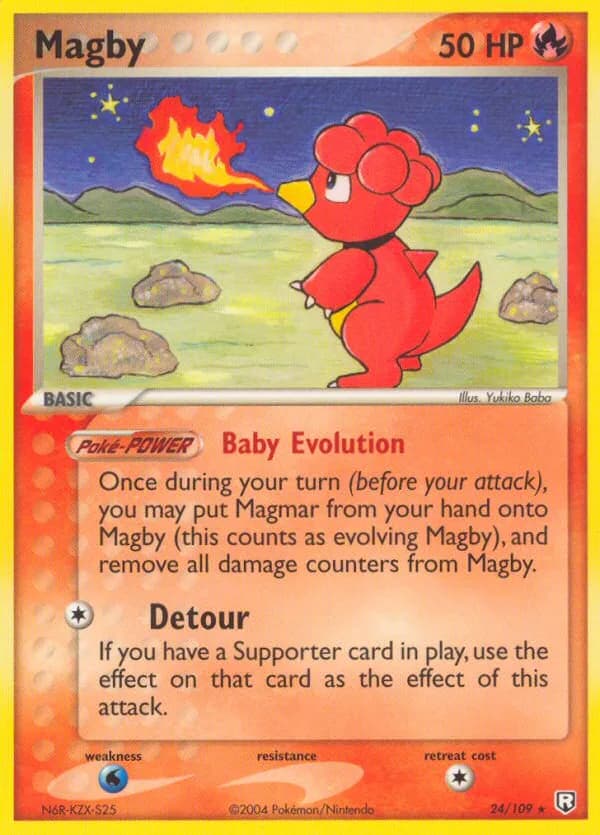 Magby card front, EX Team Rocket Returns 24/109