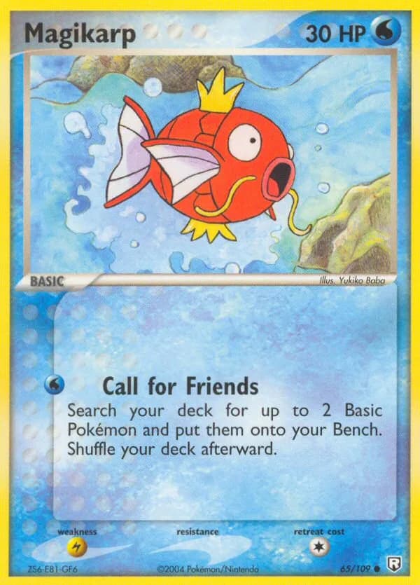 Magikarp card front, EX Team Rocket Returns 65/109