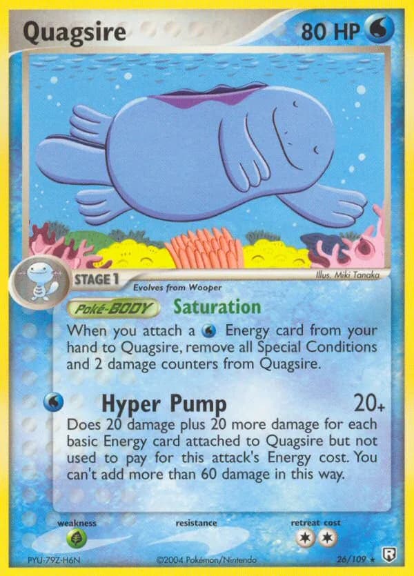 Quagsire card front, EX Team Rocket Returns 26/109