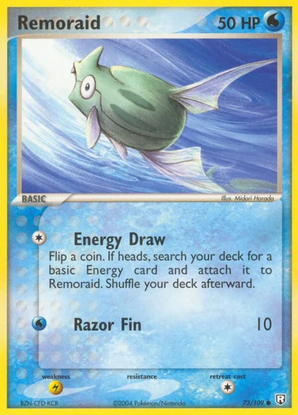 Remoraid card front, EX Team Rocket Returns 73/109
