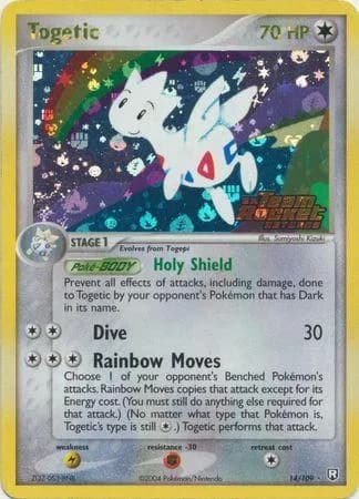 Togetic reverse holo card front, EX Team Rocket Returns 14/109