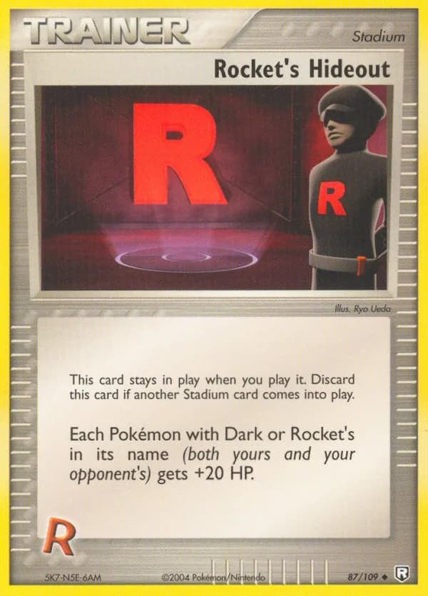 Rocket's Hideout card front, EX Team Rocket Returns 87/109