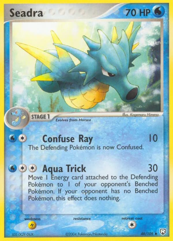 Seadra card front, EX Team Rocket Returns 48/109