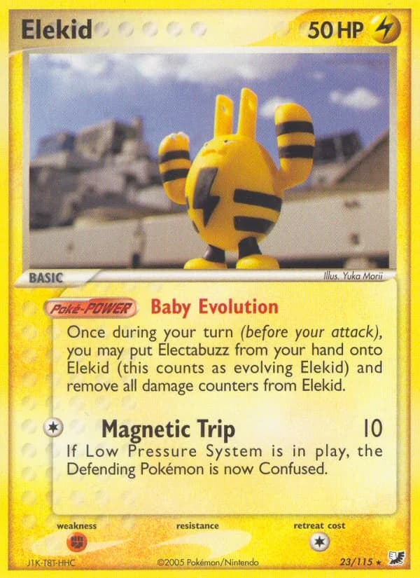 Elekid card front, EX Unseen Forces 23/115