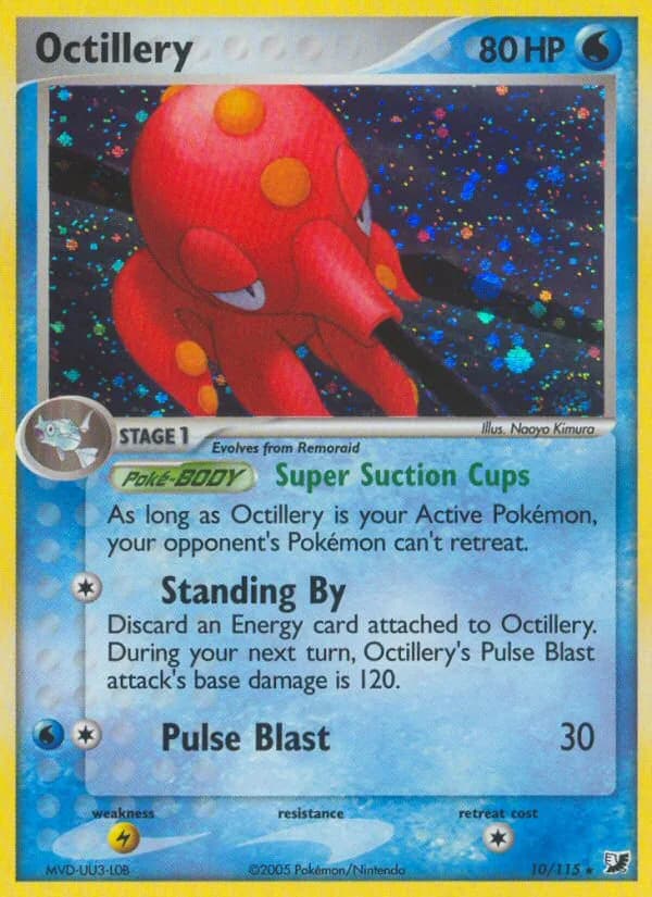 Octillery card front, EX Unseen Forces 10/115