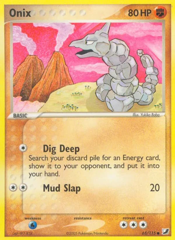 Onix card front, EX Unseen Forces 65/115