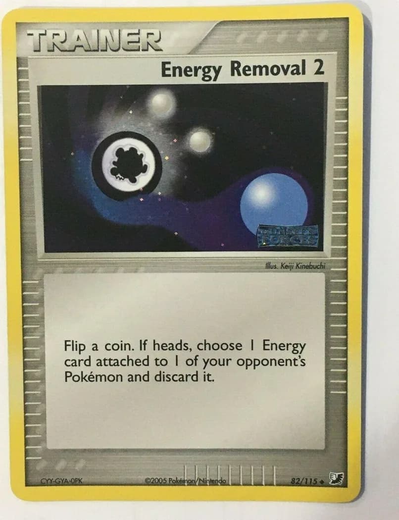 Energy Removal 2 reverse holo card front, EX Unseen Forces 82/115